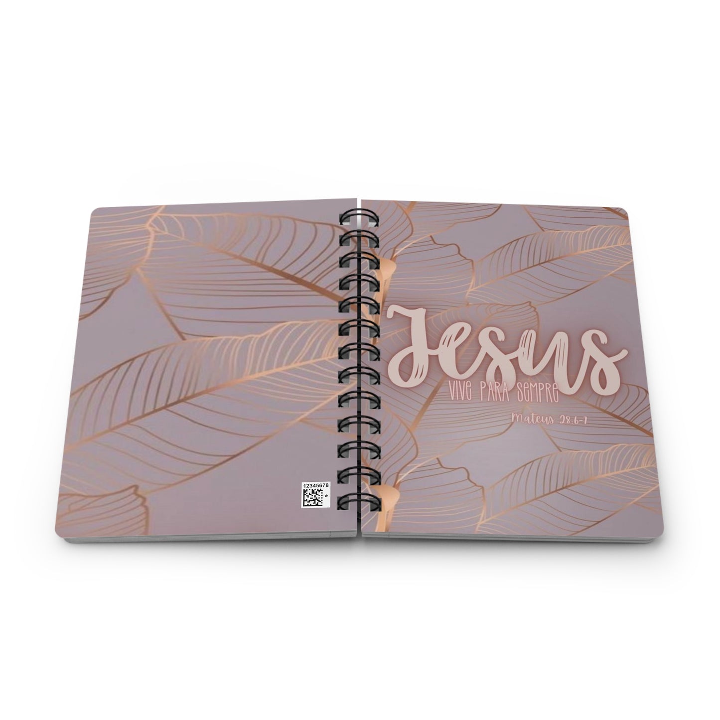 Inspirational Spiral Bound Journal, Jesus Quote Journal for Faith, Prayer, Bible Study, Gift for Christians, Pastors