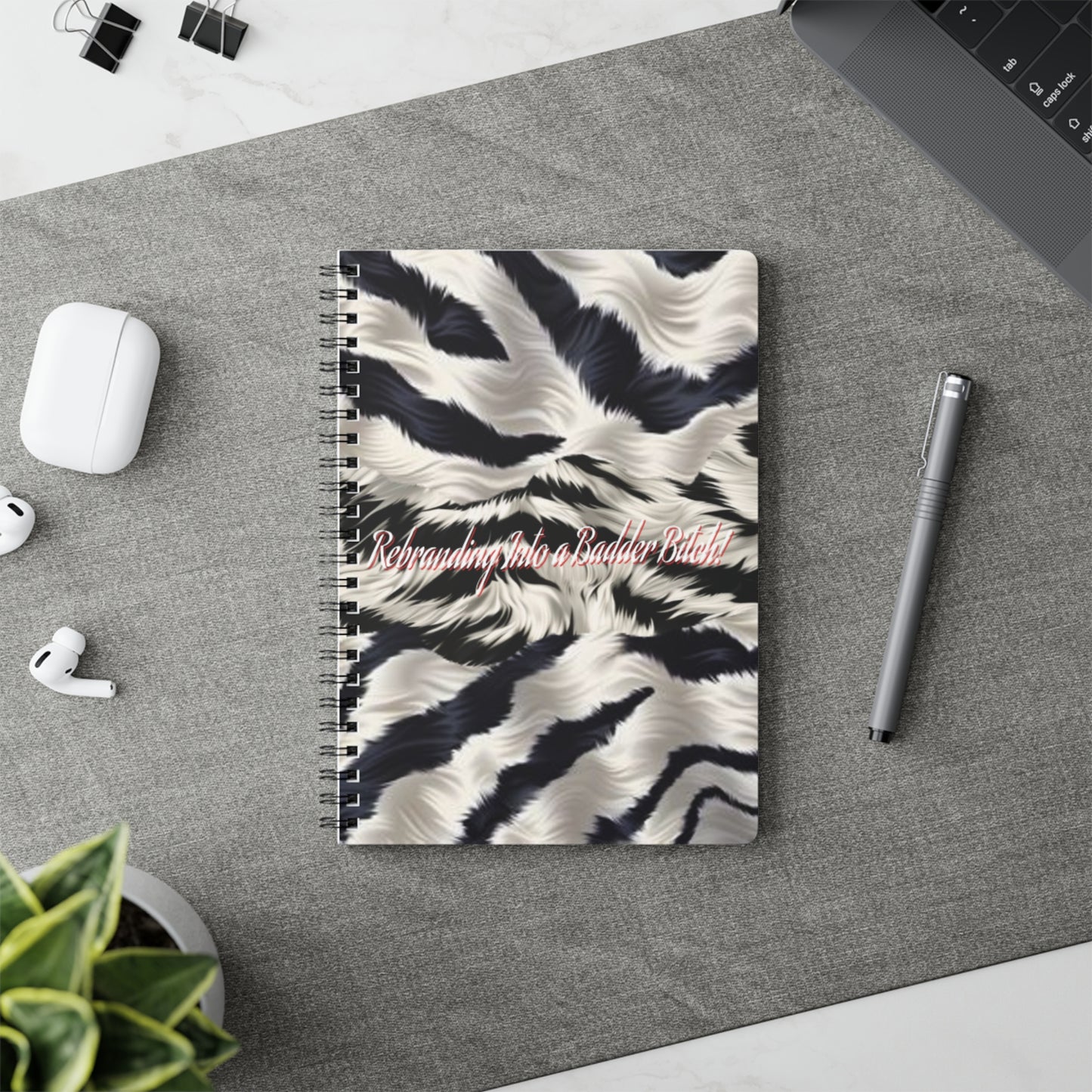 Motivating Journal Notebook, A5 "Rebranding Into A Badder Bitch!"