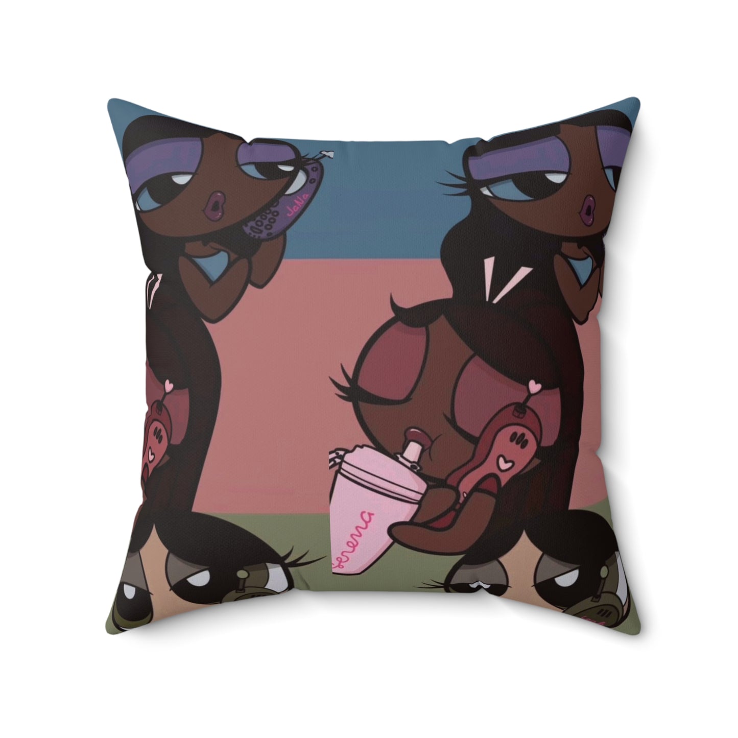 ImJustAGirl🎀🫧🩷~ Faux Suede Square Pillow