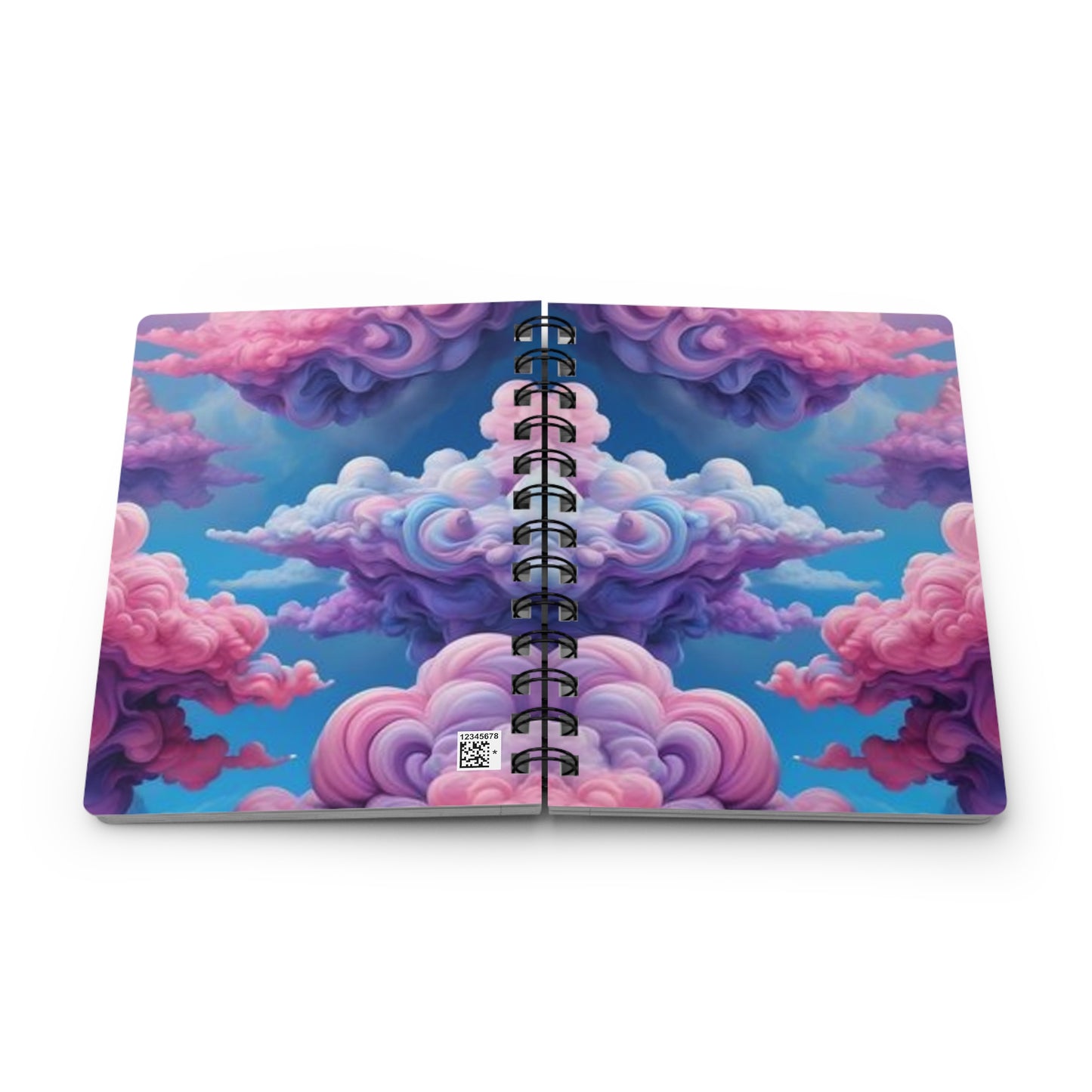 Dreamy Cloud Spiral Bound Journal, Inspirational Notebook, Creative Writing Gift, Motivational Diary, Cute Journal for Dreams