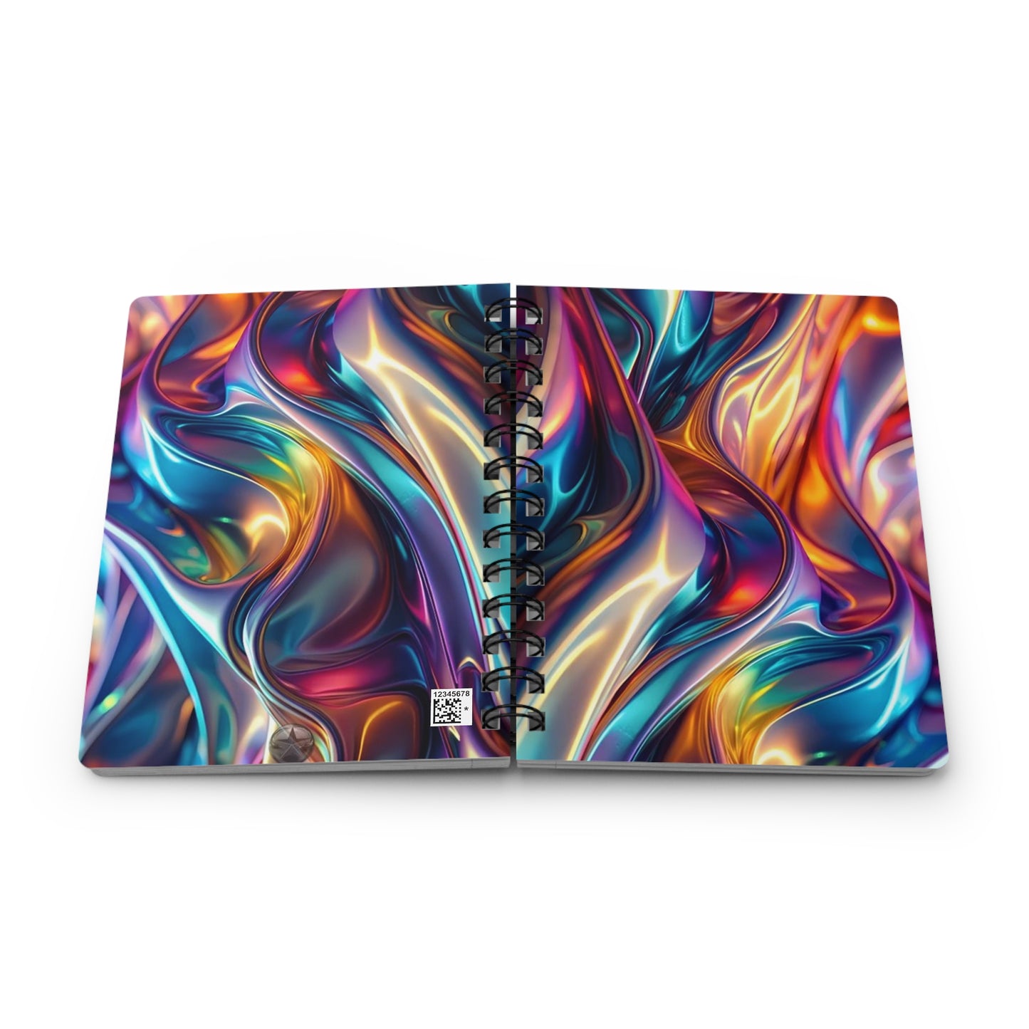 Colorful Spiral Bound Journal, Artistic Notebook, Gift for Writers, Bullet Journal, Travel Diary, Creative Journal