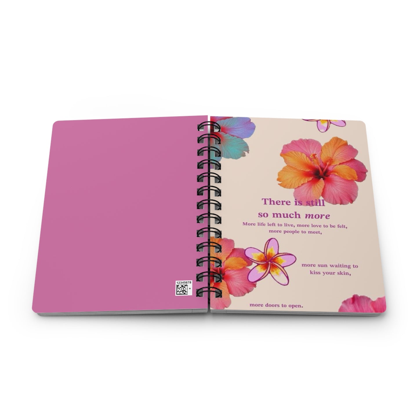 Tropical Floral Spiral Bound Journal - Vibrant Notebook for Gratitude, Journaling, Self-Discovery, Gift for Her, Eco-Friendly