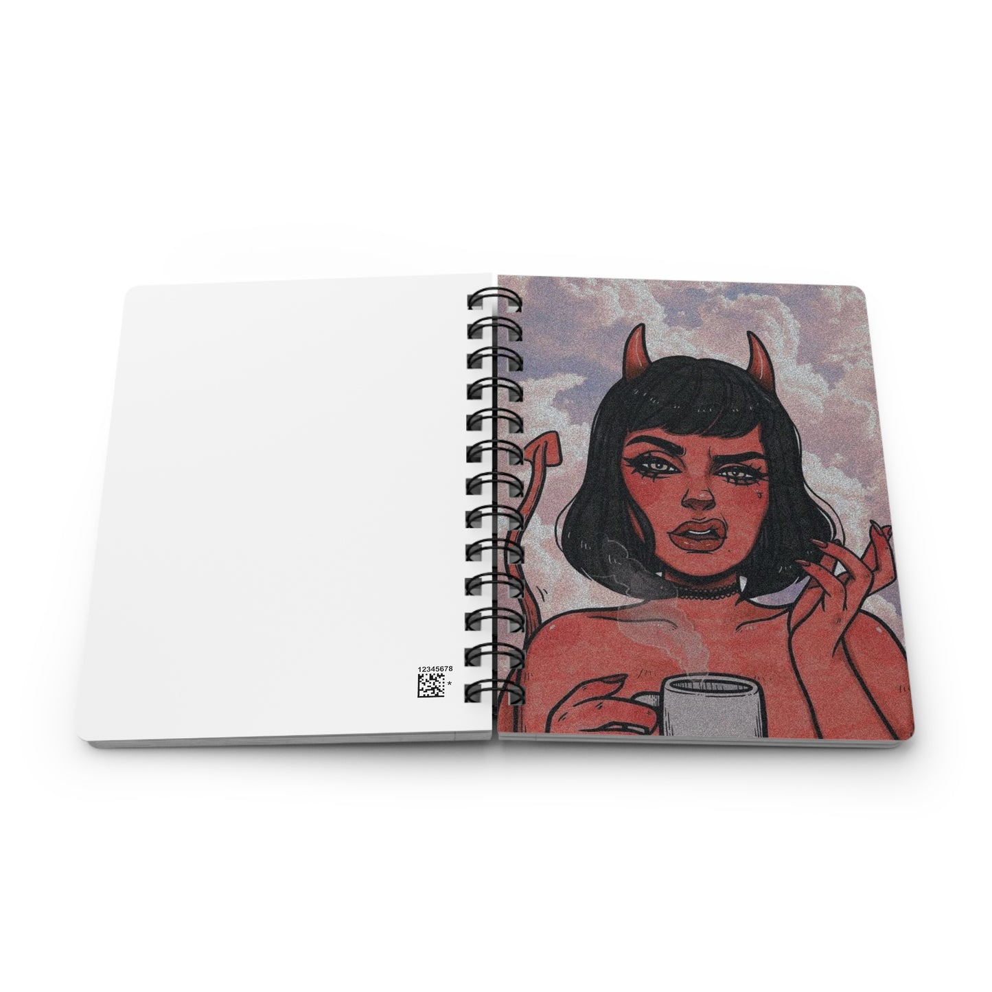 Chic Demon Spiral Bound Journal - Perfect for Writing, Sketching, Bullet Journaling, Gifts for Creatives, Daily Planner