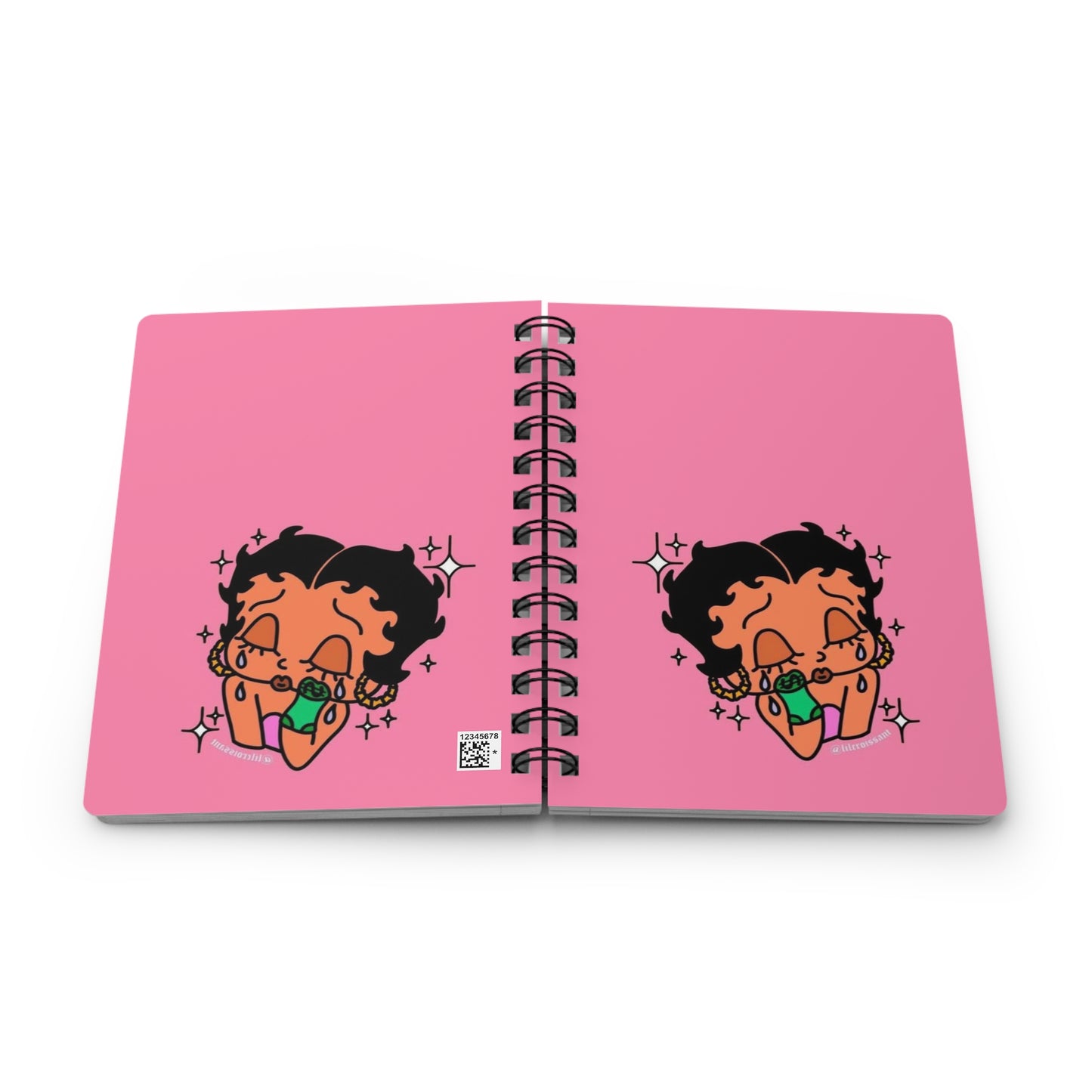 I Needs The Funds Betty Boop Spiral Bound Journal - Cute Character Design, Perfect for Journaling, Gift for Students, Sketchbook, Creative