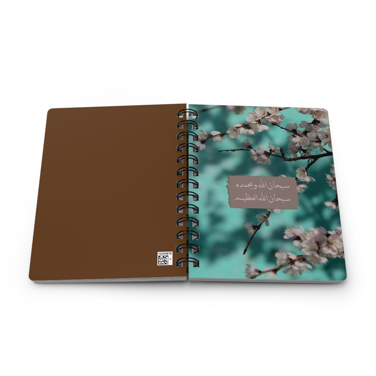Floral Spiral Bound Journal, Elegant Notebook for Reflection, Inspirational Writing, Gift for Students, Journaling, Spring Celebration