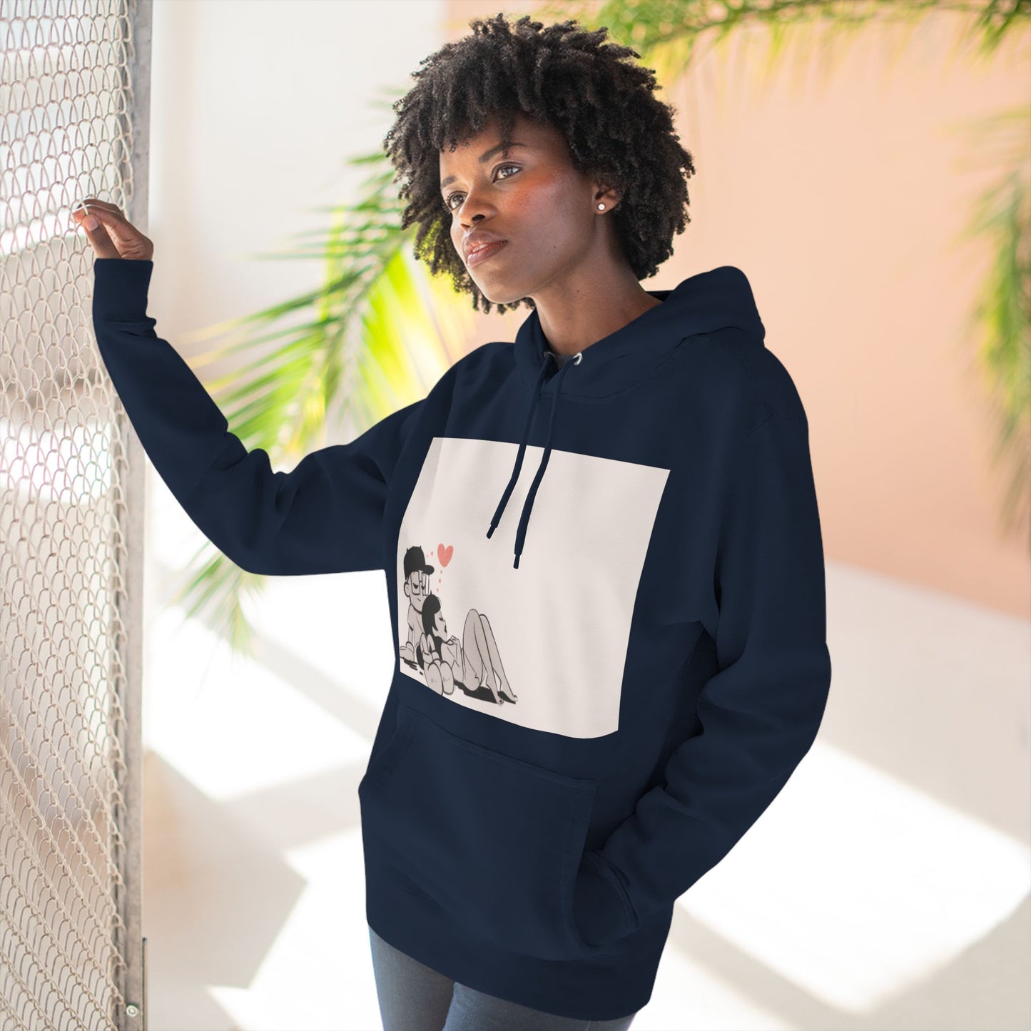 "Can We Talk For a Minute?..~ Three-Panel Fleece Hoodie
