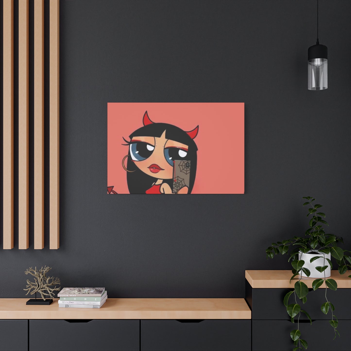 Devilish ImJustAGirl💅🏻🎀🫧~ Matte Canvas, Stretched, 1.25"