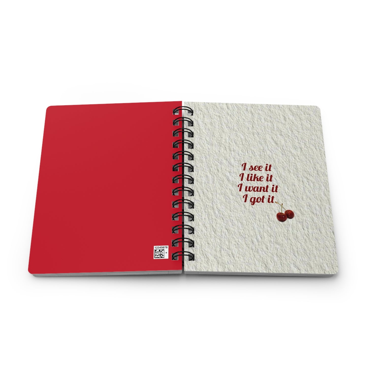 Charming Cherry Spiral Bound Journal - Perfect for Daily Journaling, School Notes, Gifts, Art Sketchbook, Inspirational Quotes