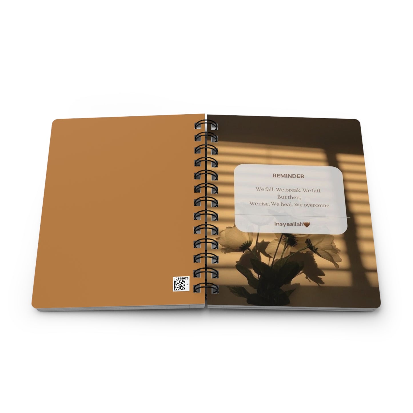 Islamic Muslimah Spiral Bound Journal - Cute Islamic Stationery, Pretty Notebook, Eid Gift Ideas, Ramadan Journal, Islamic Gift For Her