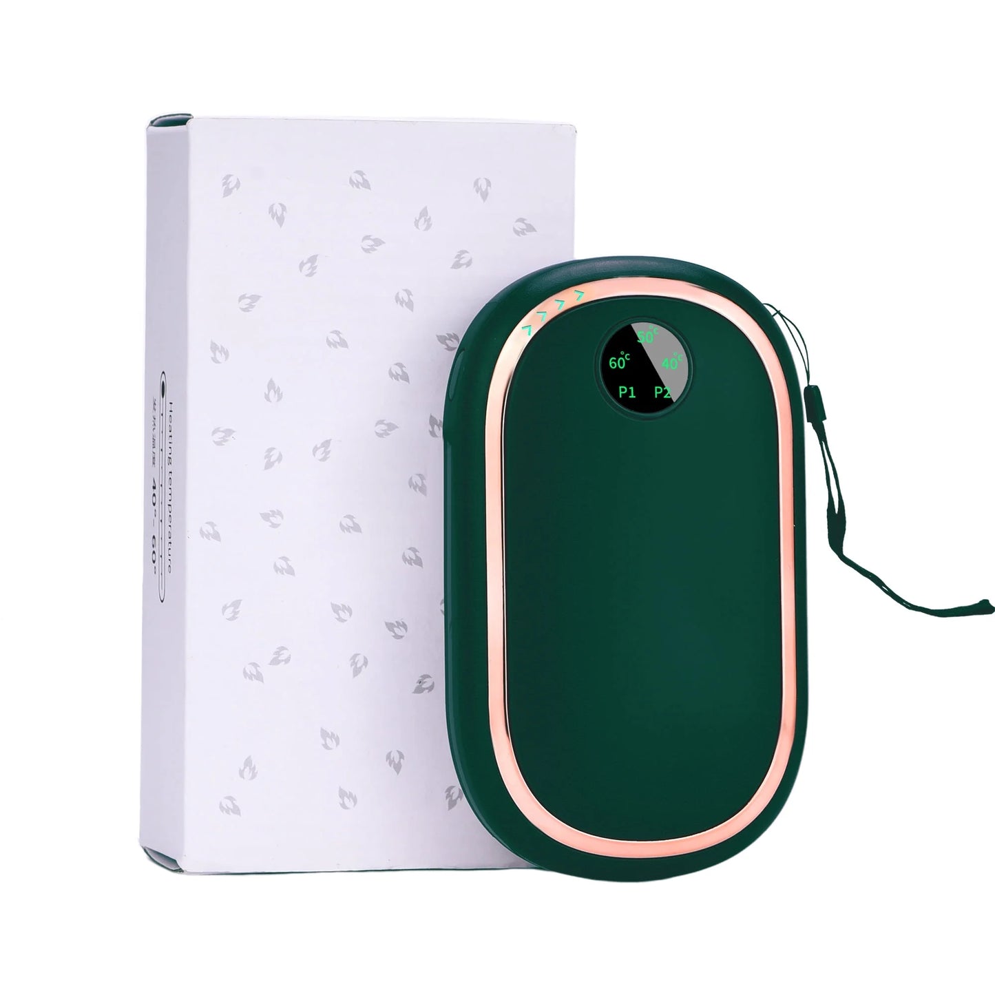 Hand Warmers Rechargeable 10000Mah Electric Hand Heater Reusable, Long Lasting 3 Temp for Golf, Hunting, Camping, Raynauds, Green