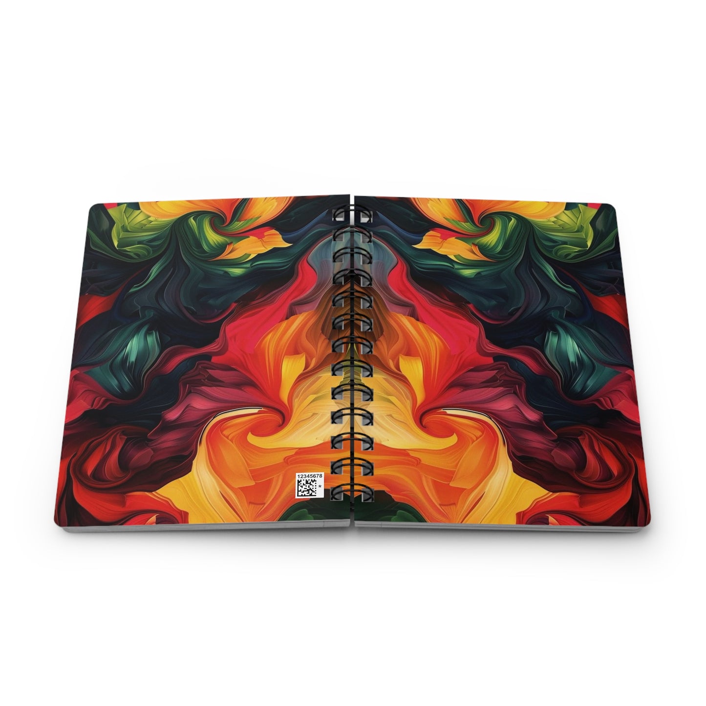 Vibrant Spiral Bound Journal - Colorful Art Notebook for Creativity, Sketching, Journaling, Gift for Artists