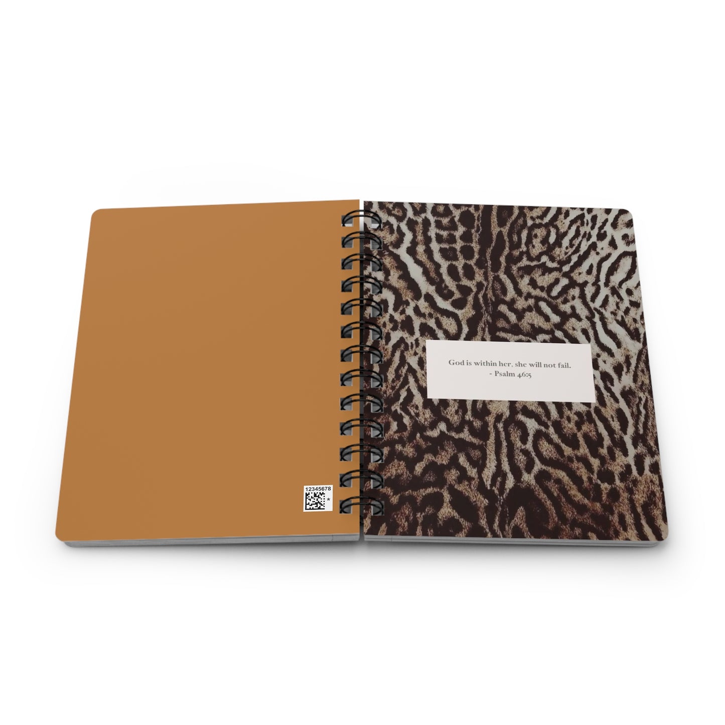 Inspirational Spiral Bound Journal, Motivational Notebook, Bible Verse Journal, Self-Care Journal, Gifts for Writers, Spiritual Practice