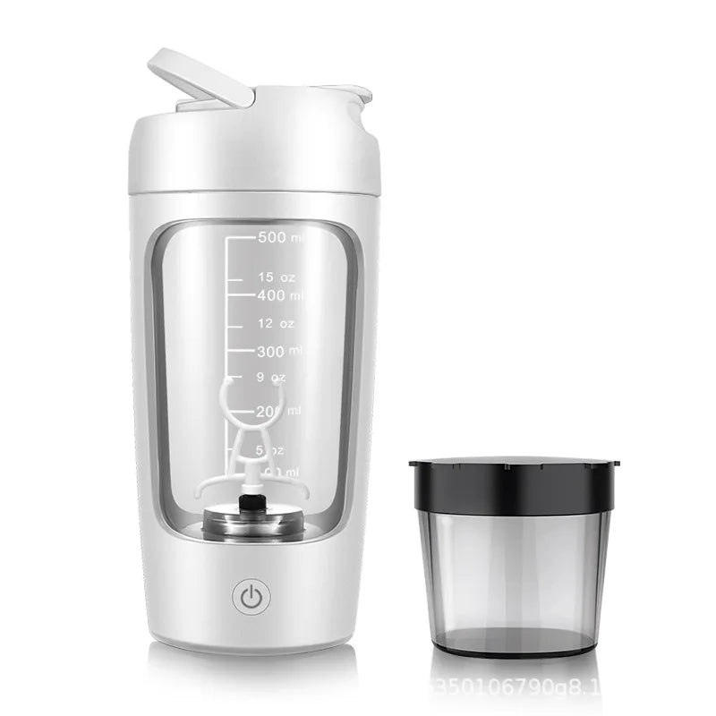 USB Electric Portable Whey Protein Shaker Bottle, Fully Automatic Stirring Cup Rechargeable Gym BA Free Cocktail Blend