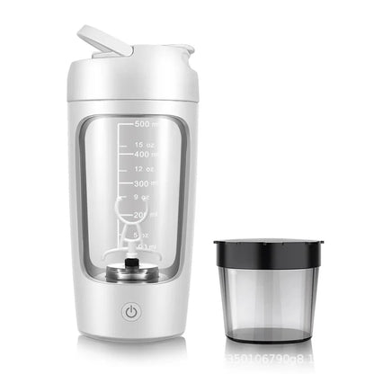 USB Electric Portable Whey Protein Shaker Bottle, Fully Automatic Stirring Cup Rechargeable Gym BA Free Cocktail Blend