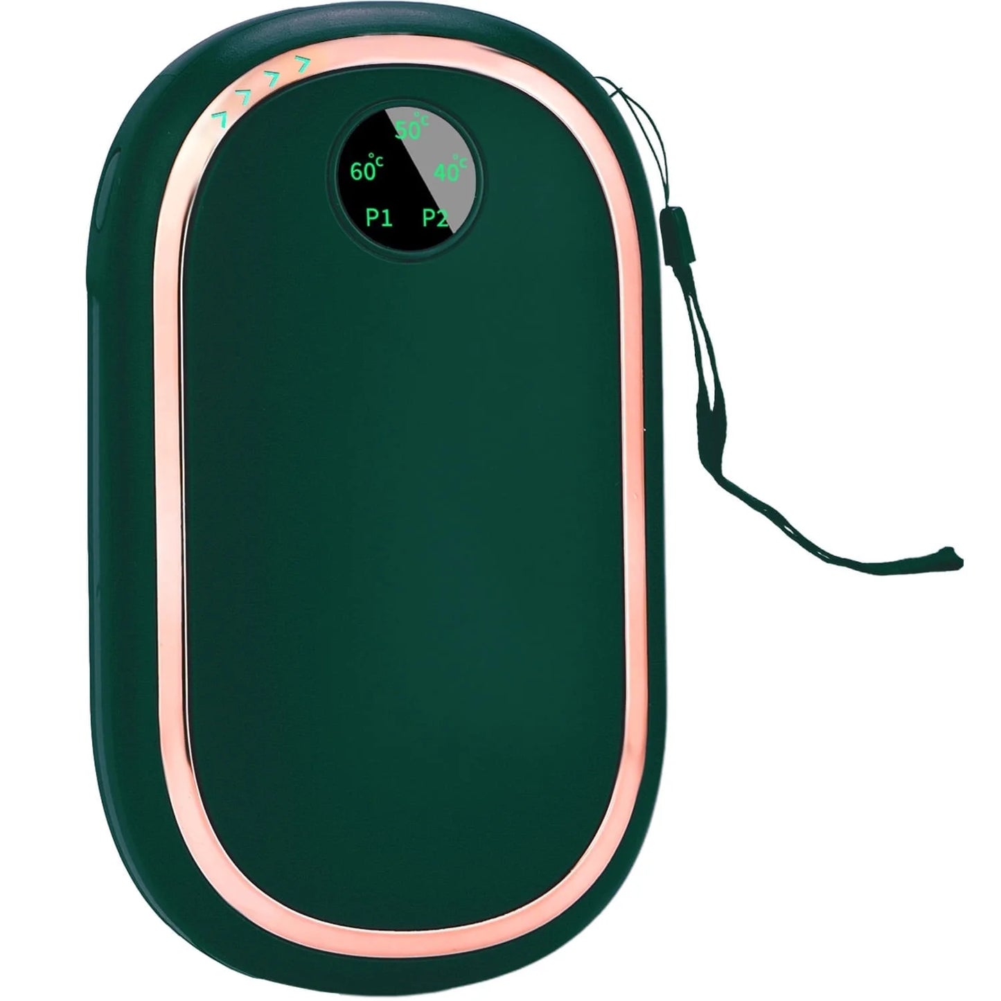 Hand Warmers Rechargeable 10000Mah Electric Hand Heater Reusable, Long Lasting 3 Temp for Golf, Hunting, Camping, Raynauds, Green