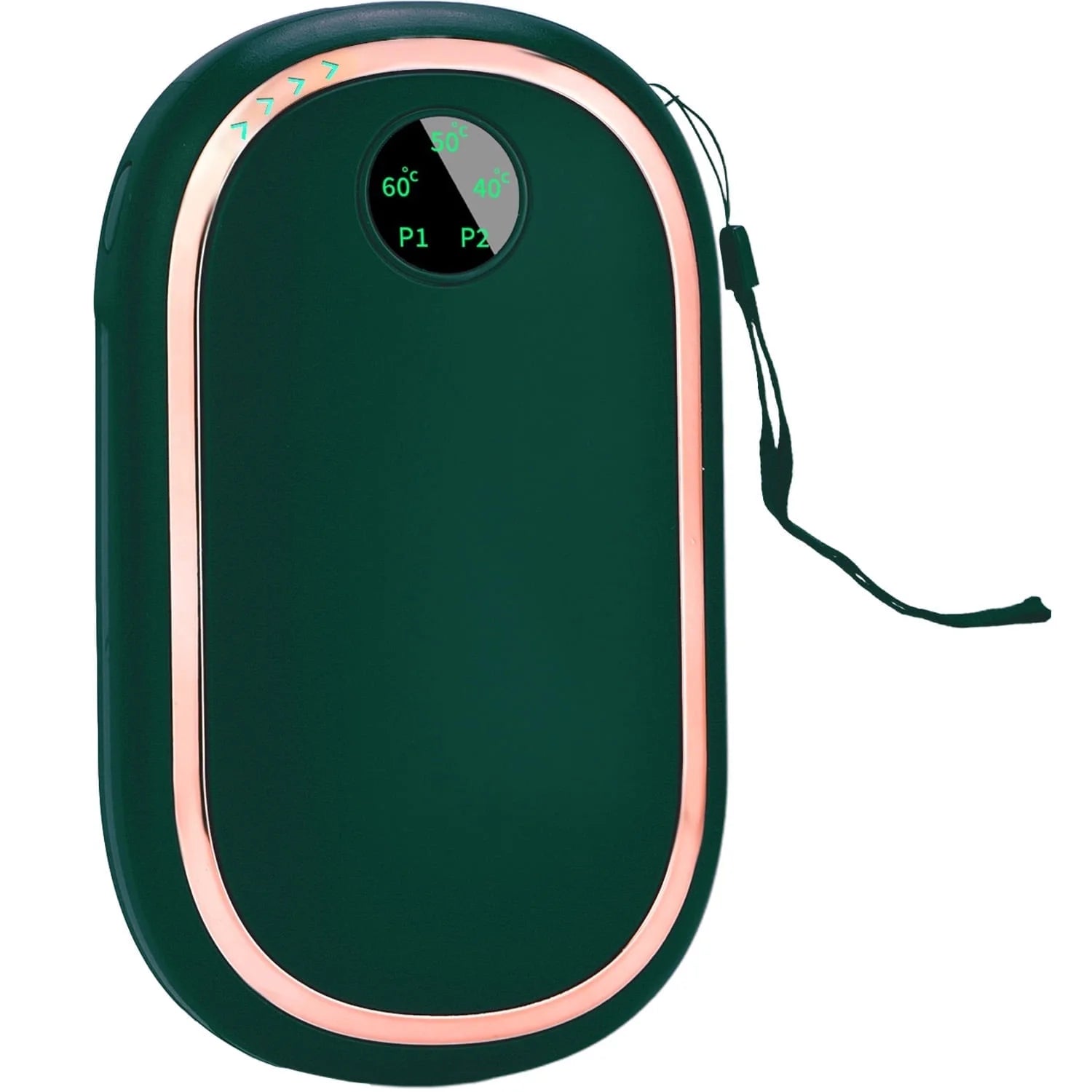 Hand Warmers Rechargeable 10000Mah Electric Hand Heater Reusable, Long Lasting 3 Temp for Golf, Hunting, Camping, Raynauds, Green