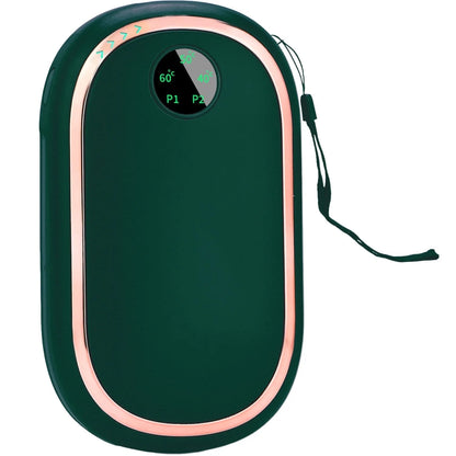 Hand Warmers Rechargeable 10000Mah Electric Hand Heater Reusable, Long Lasting 3 Temp for Golf, Hunting, Camping, Raynauds, Green