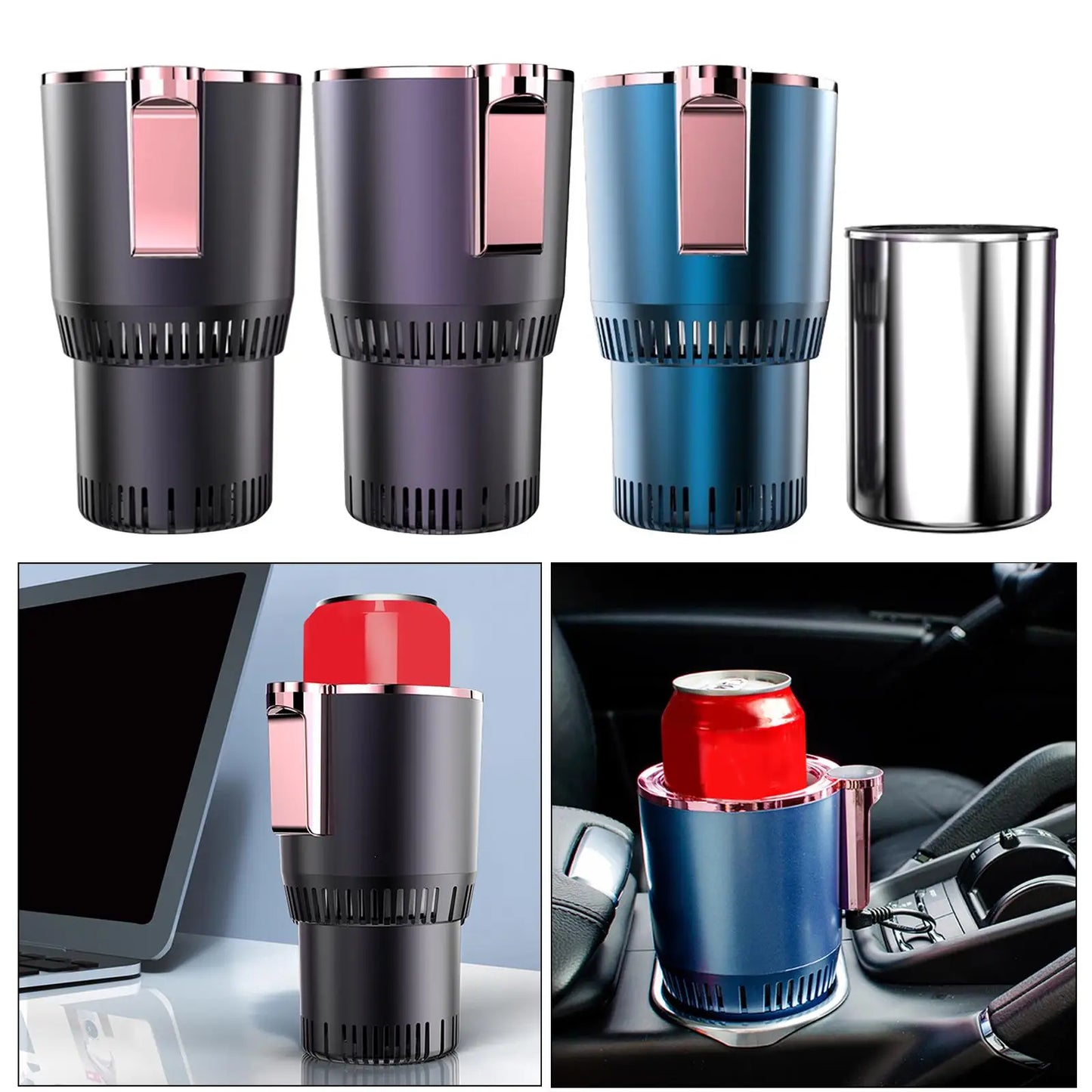 2 in 1 Smart Cooling & Heating Car Cup Auto Car Cooling and Heating Cup Mug Holder Keep Beverage Cool and Warm