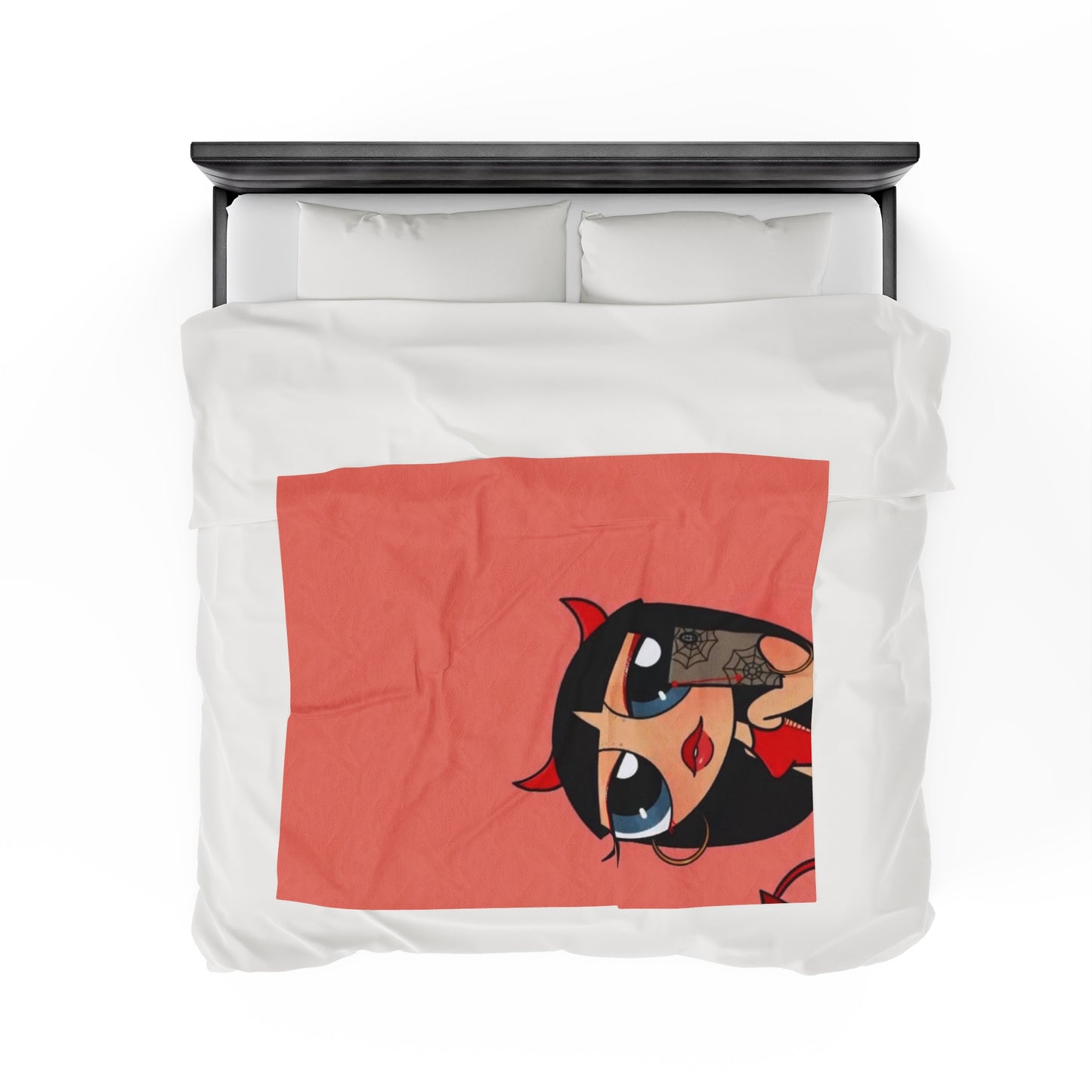 Devilish ImJustAGirl💅🏻🎀🫧~ Velveteen Plush Blanket