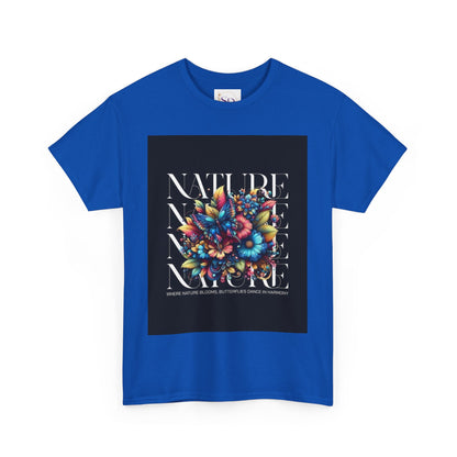 Nature-Inspired Unisex Heavy Cotton Tee - Perfect for Nature Lovers, Eco-Friendly Gift, Casual Wear, Outdoor Adventures, Spring Celebrations
