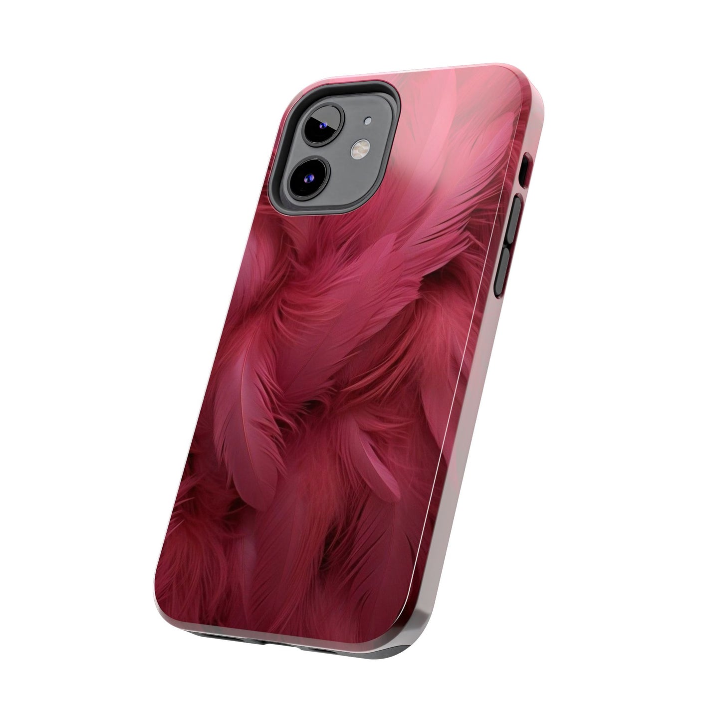 "Rebranding Into A New Badder Bitch!" Pink Feathered Tough Phone Cases