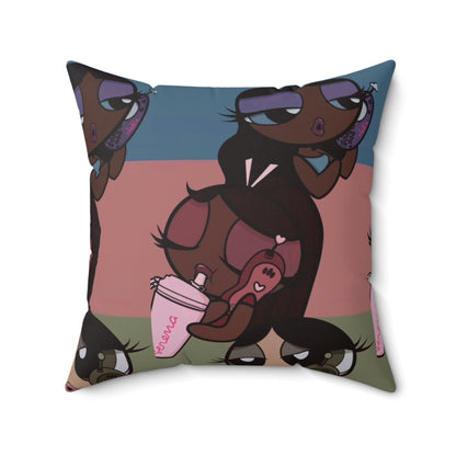 ImJustAGirl🎀🫧🩷~ Faux Suede Square Pillow