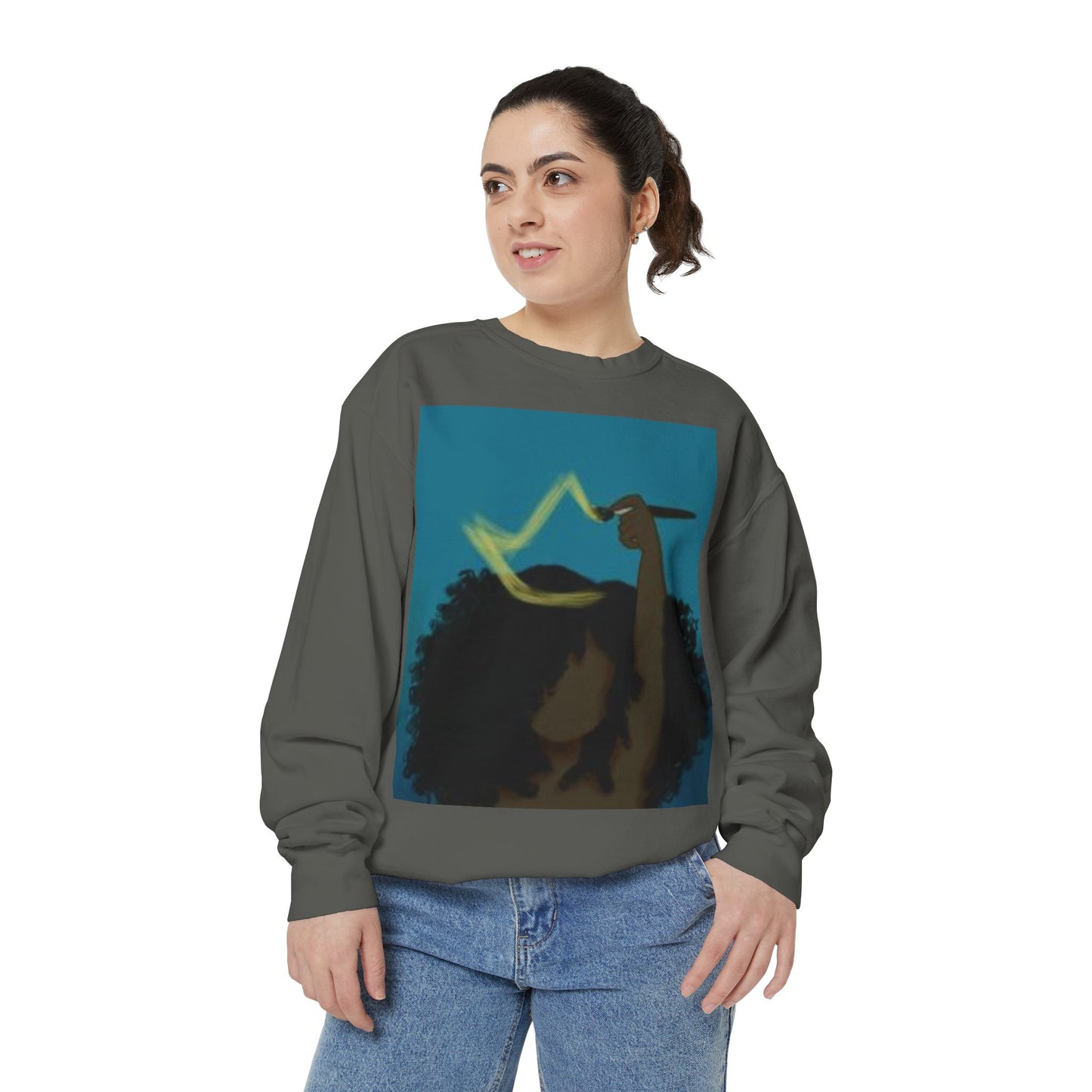 Empowered Goddess Sweatshirt, Cozy Fashion, Gift for Her, Inspirational Apparel, Self-Love, Everyday Wear, Festival Gear