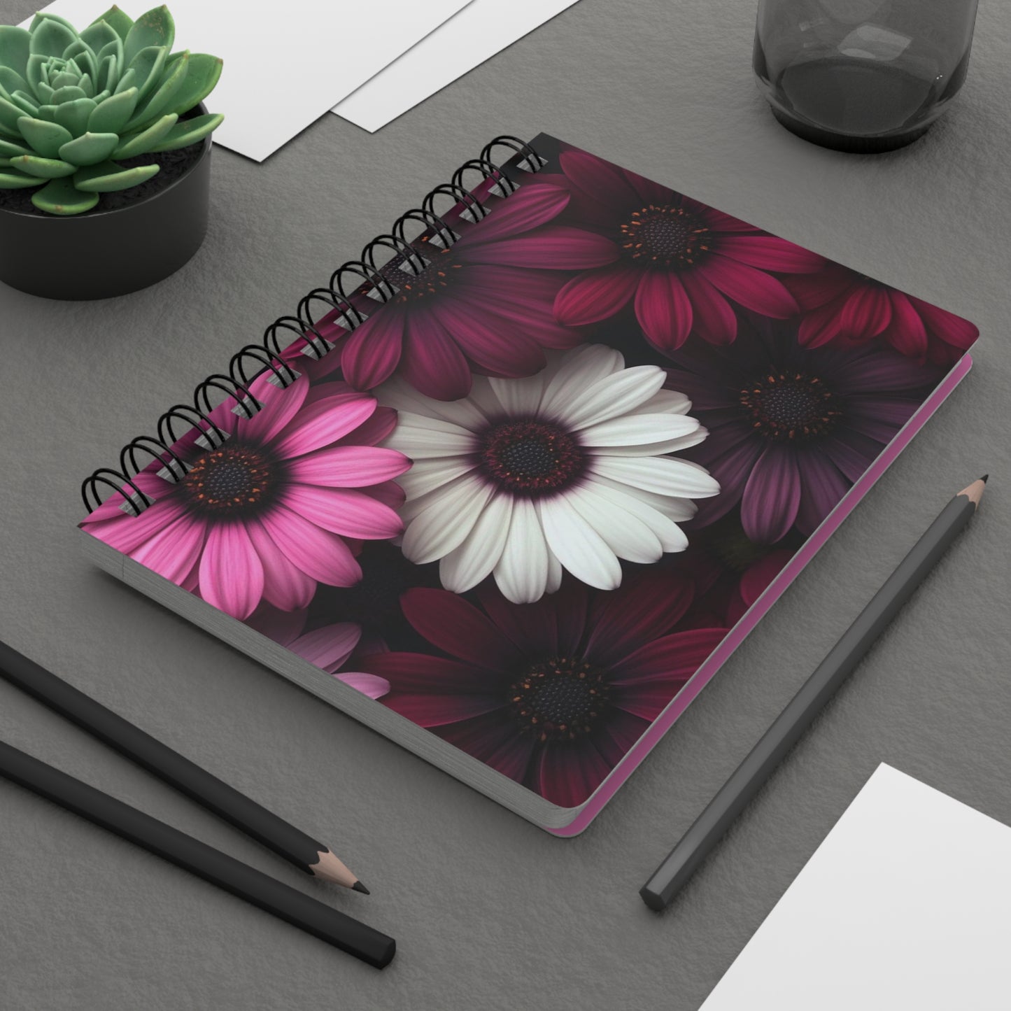 Floral Spiral Bound Journal | Beautiful Flower Notebook | Gift for Garden Lovers, Nature-Inspired, Writing Journal, Floral Decor, Mother's