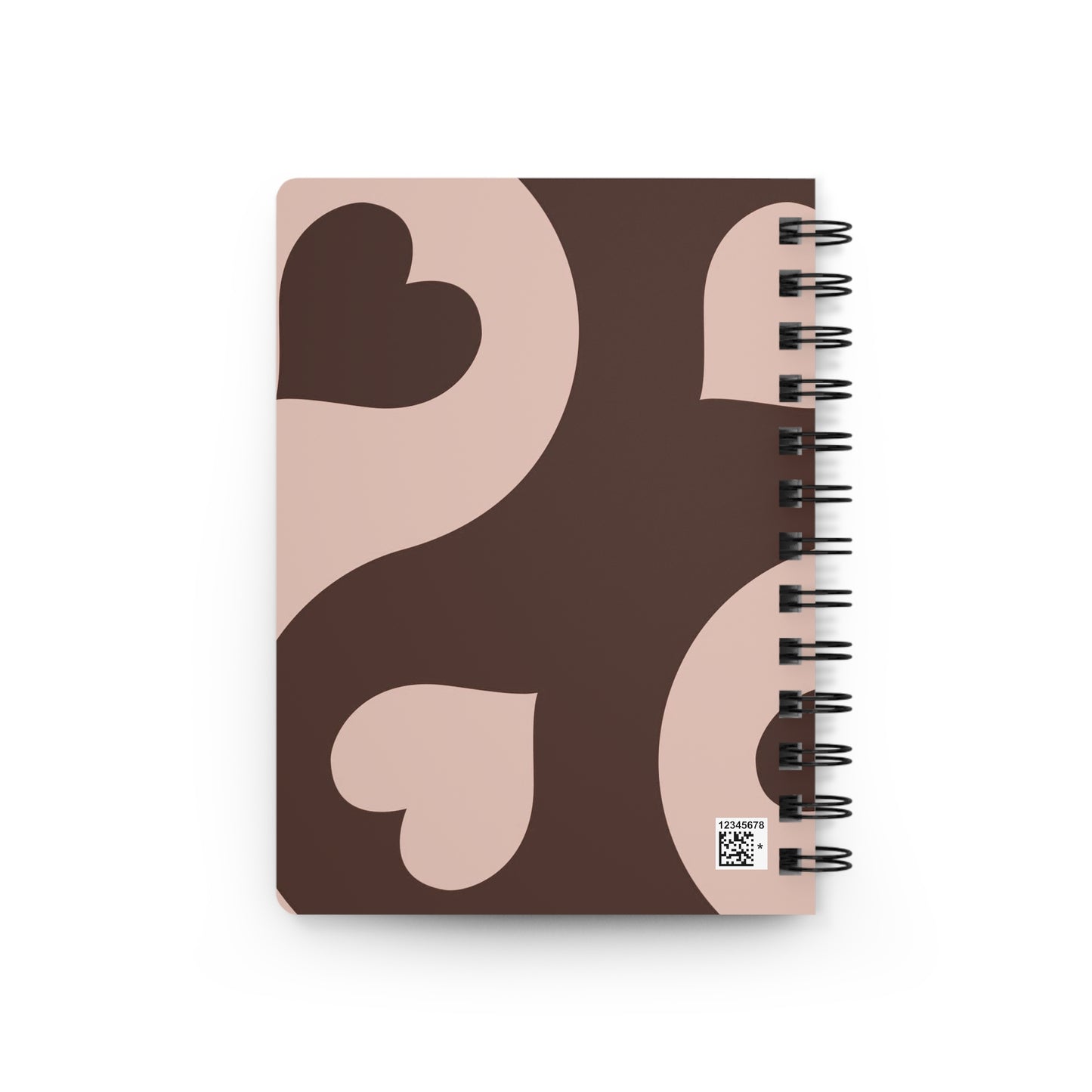 Charming Spiral Bound Journal with Heart Design for Creative Souls, Perfect Gift for Writers, Personalized Journal, Valentine's Day Gift,