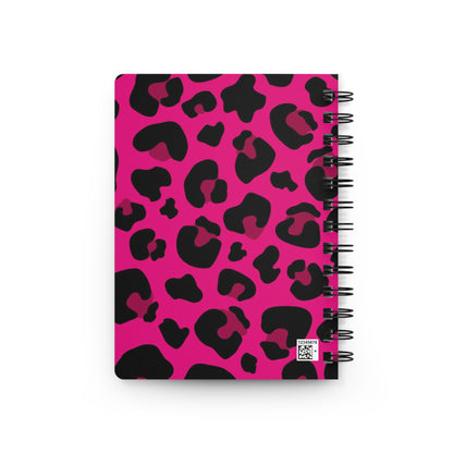 Fierce Leopard Print Journal | Cute Spiral Notebook for Notes, Diary, School, Gifts, Wild Style