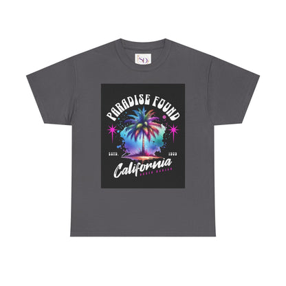 Paradise Found California Tee, Retro Summer Vibe Shirt, Beach Lover Gift, Unisex Graphic Tee, Casual Everyday Wear, Travel Souvenir