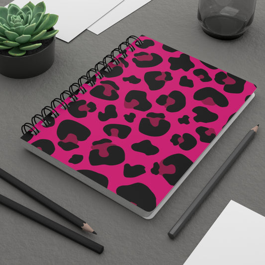 Fierce Leopard Print Journal | Cute Spiral Notebook for Notes, Diary, School, Gifts, Wild Style