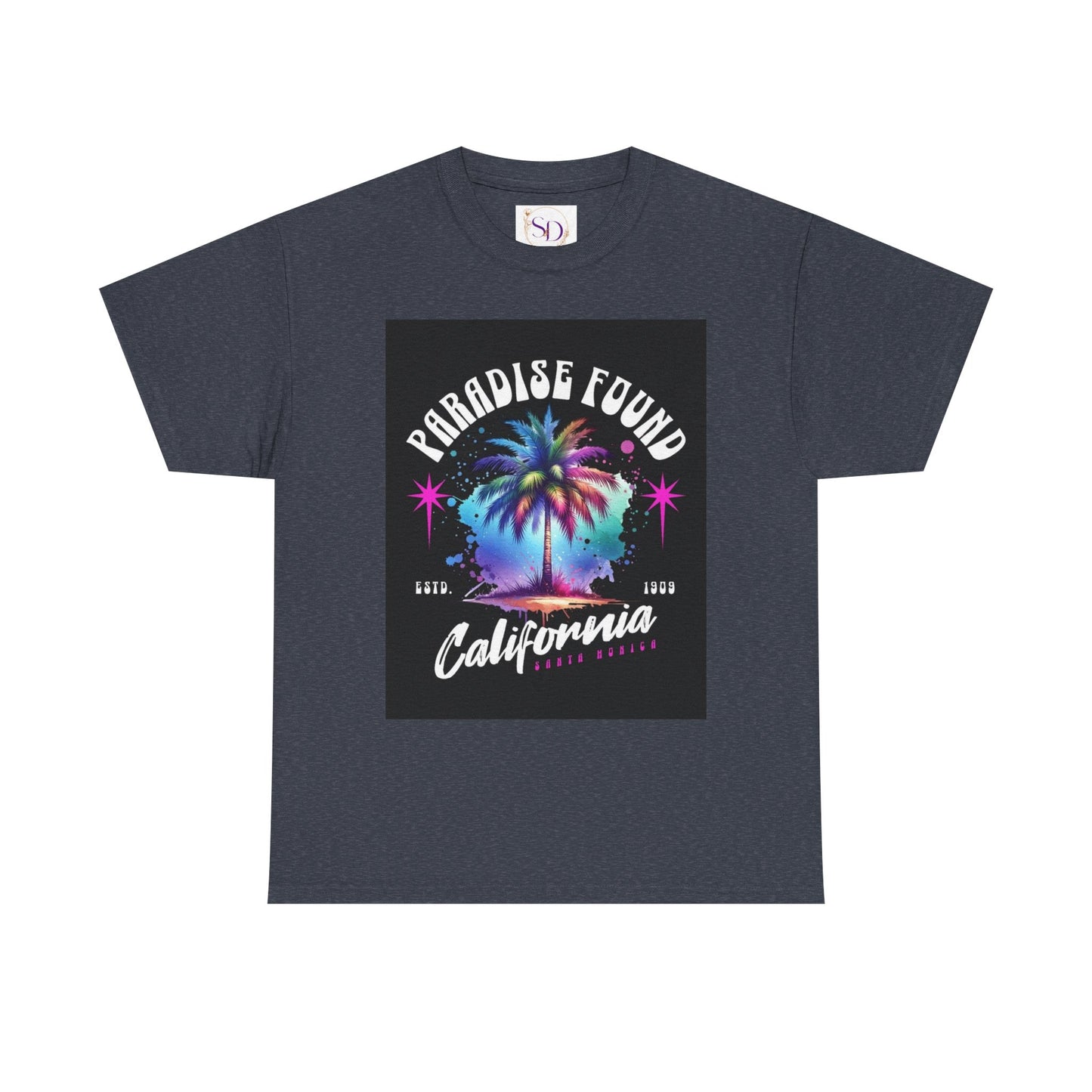 Paradise Found California Tee, Retro Summer Vibe Shirt, Beach Lover Gift, Unisex Graphic Tee, Casual Everyday Wear, Travel Souvenir