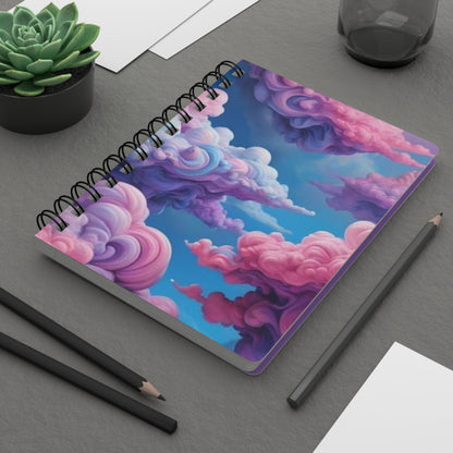 Dreamy Cloud Spiral Bound Journal, Inspirational Notebook, Creative Writing Gift, Motivational Diary, Cute Journal for Dreams