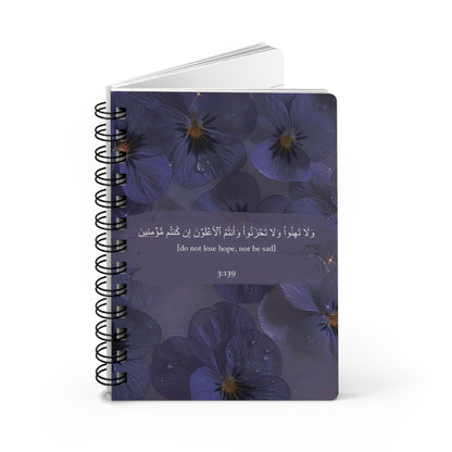 Inspirational Floral Spiral Bound Journal, Hopeful Quotes Notebook, Self-Care Gift, Prayer Journal, Writing Journal