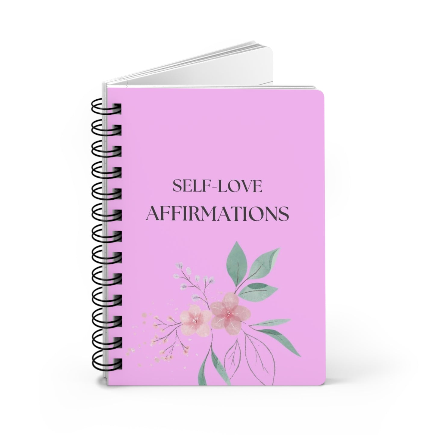 Self-Love Affirmations Journal, Inspirational Spiral Notebook, Self-Care Planner, Gratitude Journal, Positive Thinking Gift, Mindfulness