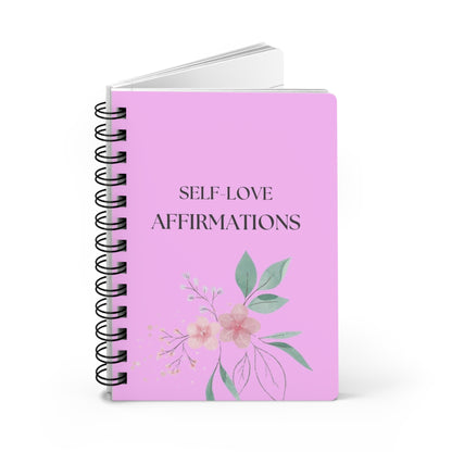 Self-Love Affirmations Journal, Inspirational Spiral Notebook, Self-Care Planner, Gratitude Journal, Positive Thinking Gift, Mindfulness