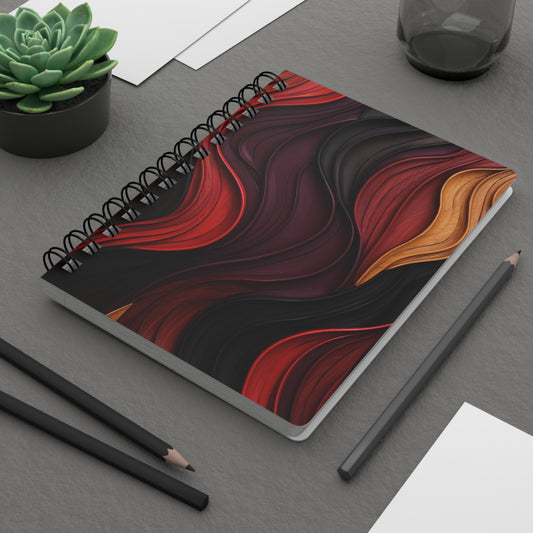 Abstract Spiral Bound Journal, Creative Writing Notebook, Artistic Sketchbook, Mindfulness Diary, Unique Notepad for Artists, Writing