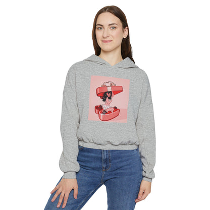 Naughty Girl Valentine's Day Clinched Hoodie