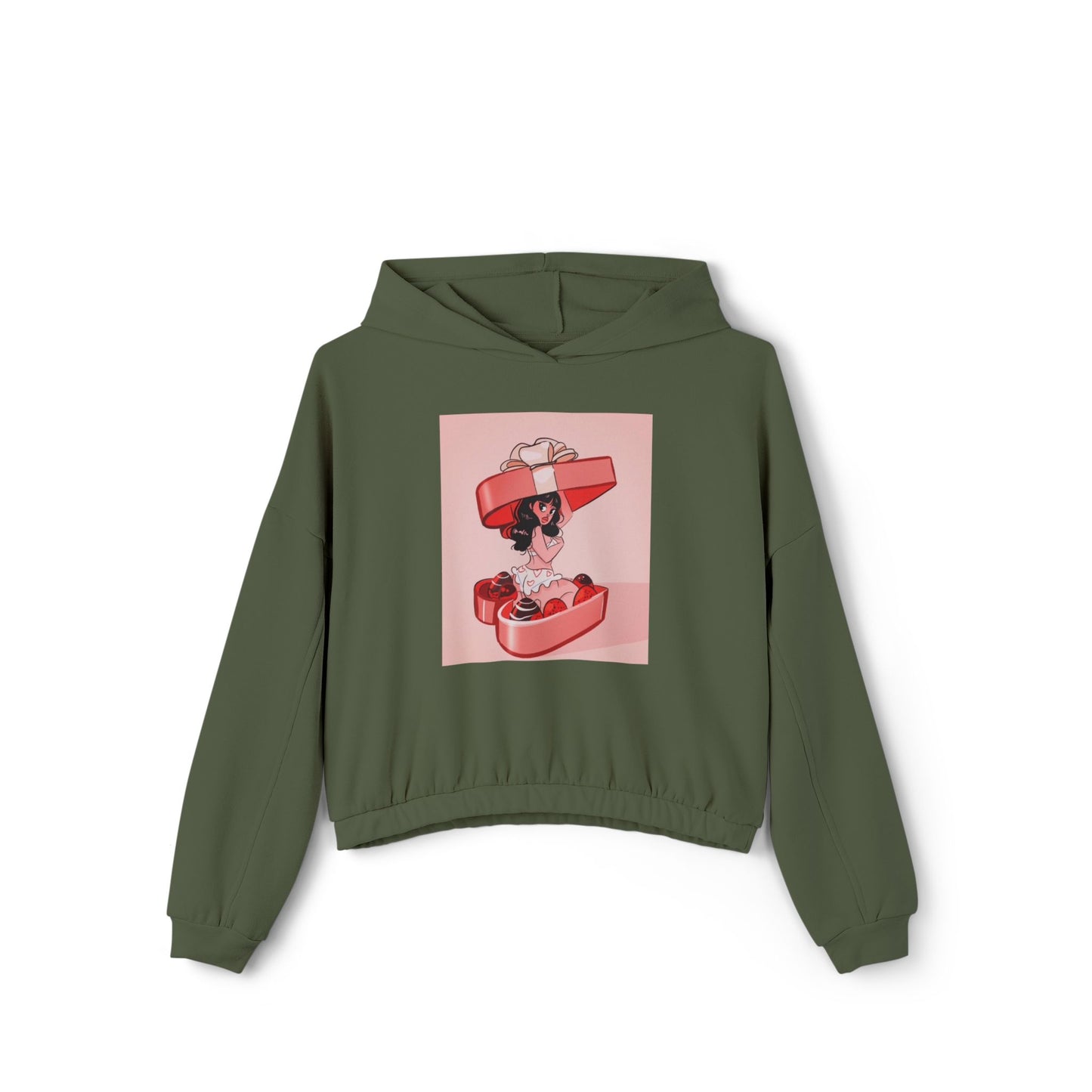 Naughty Girl Valentine's Day Clinched Hoodie