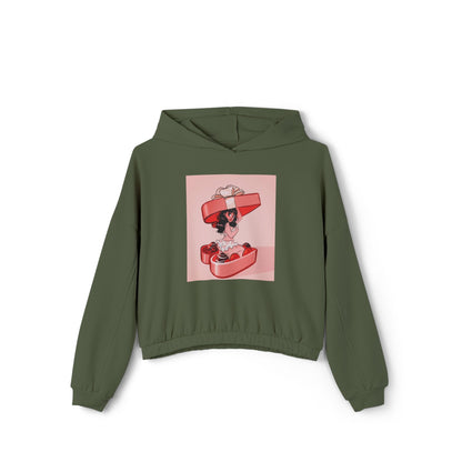 Naughty Girl Valentine's Day Clinched Hoodie