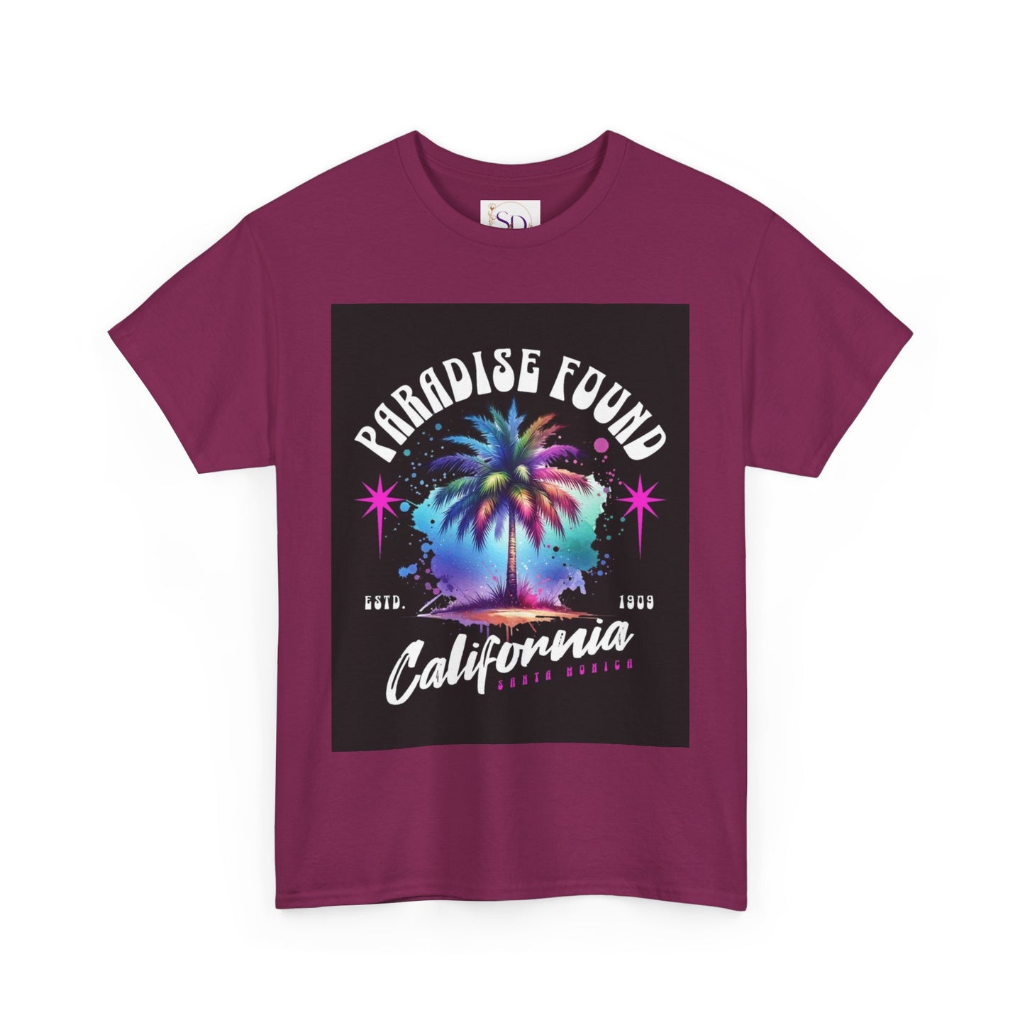Paradise Found California Tee, Retro Summer Vibe Shirt, Beach Lover Gift, Unisex Graphic Tee, Casual Everyday Wear, Travel Souvenir