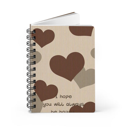 Rustic Heart Spiral Bound Journal - Perfect for Lovers, Note-taking, Gifts, Valentine's Day, Daily Reflections, Scrapbooking
