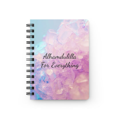 Alhamdulillah Spiral Bound Journal - Gratitude Notebook, Inspirational Writing, Self-Care Journal, Gift for Writers, Spiritual Reflection