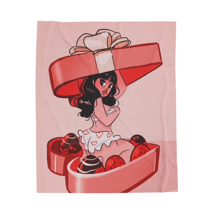 Valentine's Day Velveteen Plush Blanket