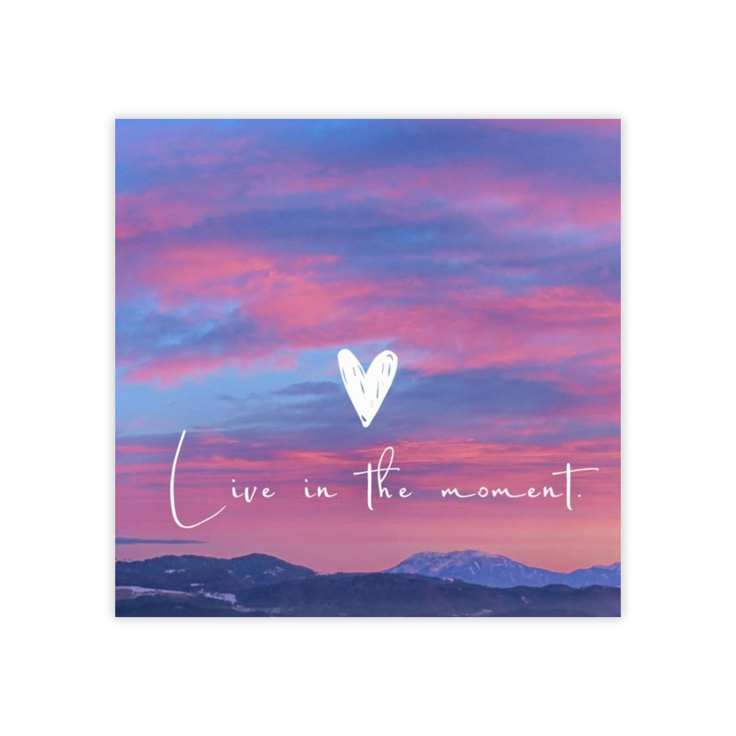 Inspirational Sticky Notes, Live in the Moment Reminder Pads, Office Supplies, Positive Affirmation Notes, Desk Decor, Gift for Her