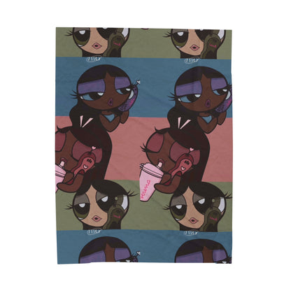 Im Just A Girl🫧🩷~ Velveteen Plush Blanket