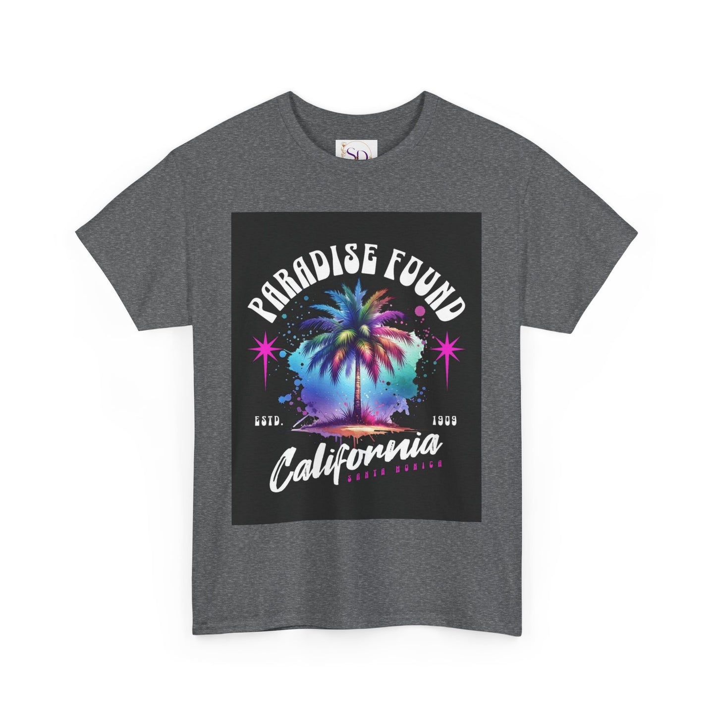 Paradise Found California Tee, Retro Summer Vibe Shirt, Beach Lover Gift, Unisex Graphic Tee, Casual Everyday Wear, Travel Souvenir