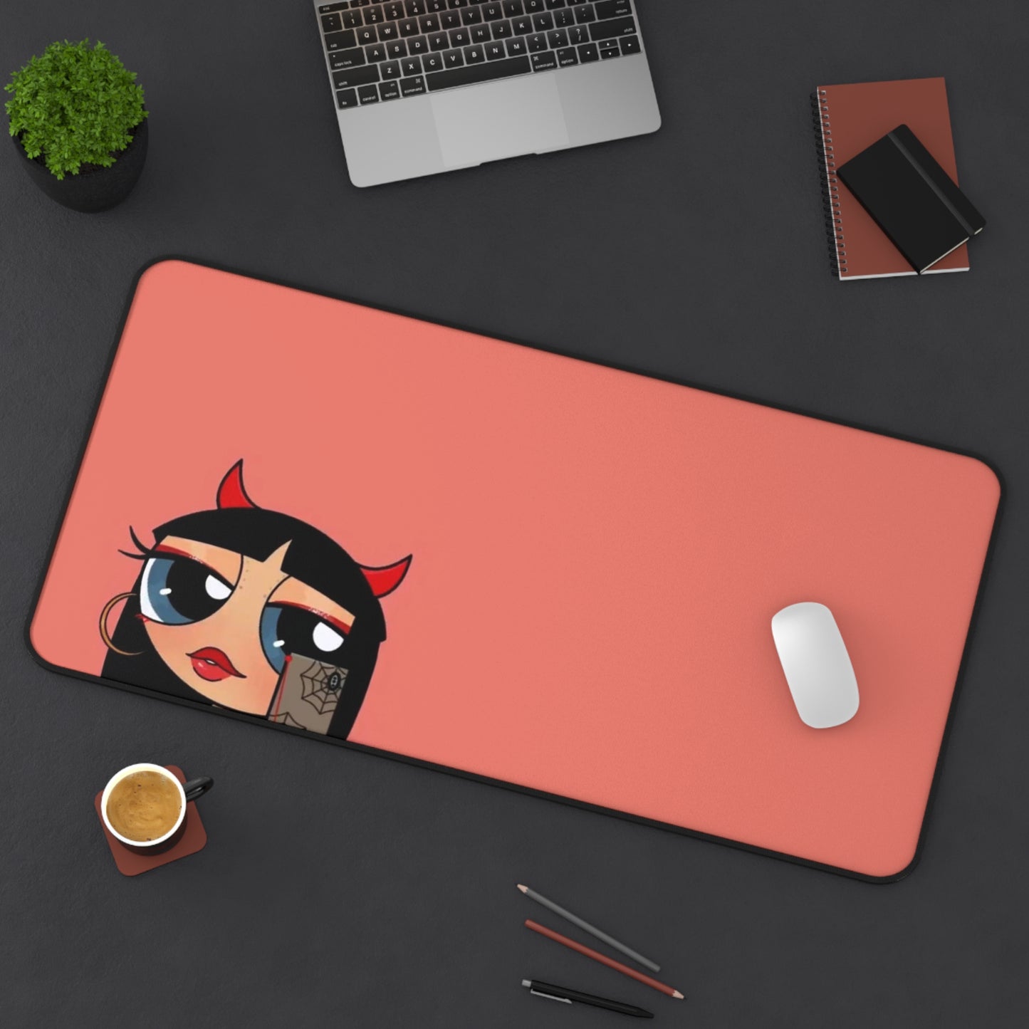 Devilish ImJustAGirl💅🏻🎀🫧~ Desk Mat