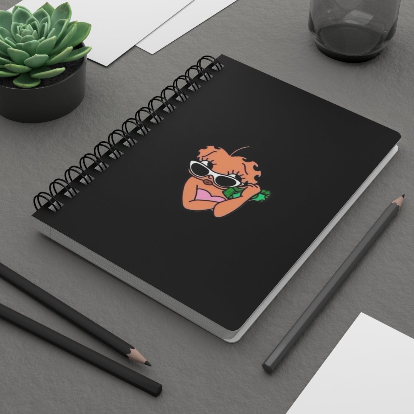 Cool Vibes Betty Boop Spiral Bound Journal, Stylish Notebook for Teen Girls, Perfect for Note-Taking, Journaling, Gift Idea